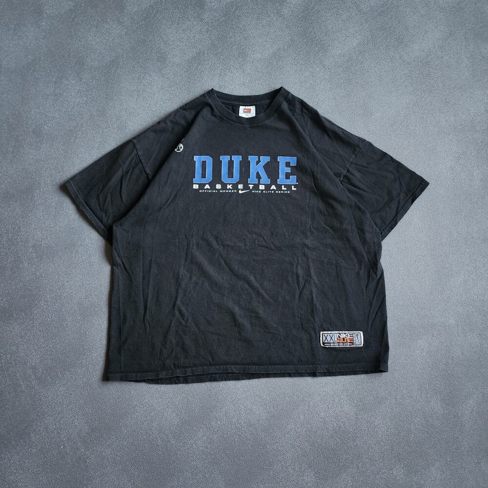 Vintage Duke Blue Devils Nike Elite Series Black Shirt XXL